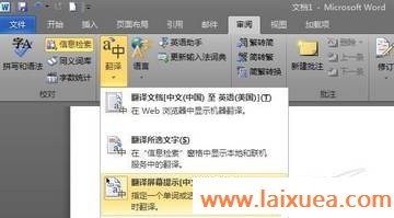 挑战词霸Word2010也可以屏幕取词翻译